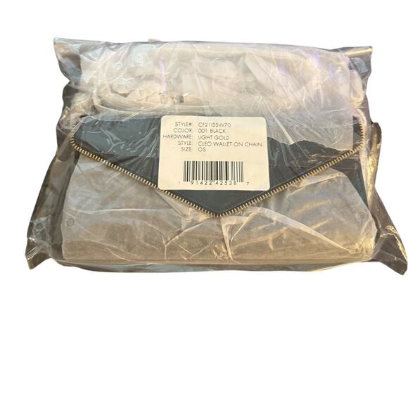 Rebecca Minkoff Cleo Wallet on a Chain - Black - Picture 5 of 8